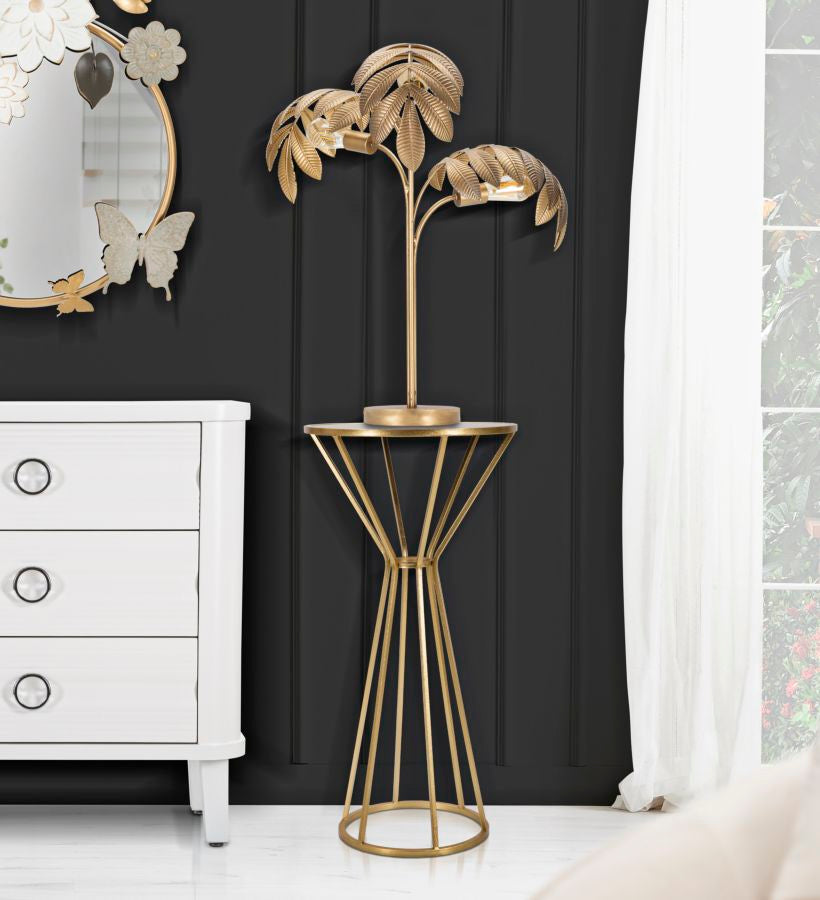 Glam sidebord i metal og MDF – 40x80 cm