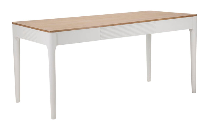 Boho chic bord, hvid, træ, mdf og metal – 180x90x80 cm