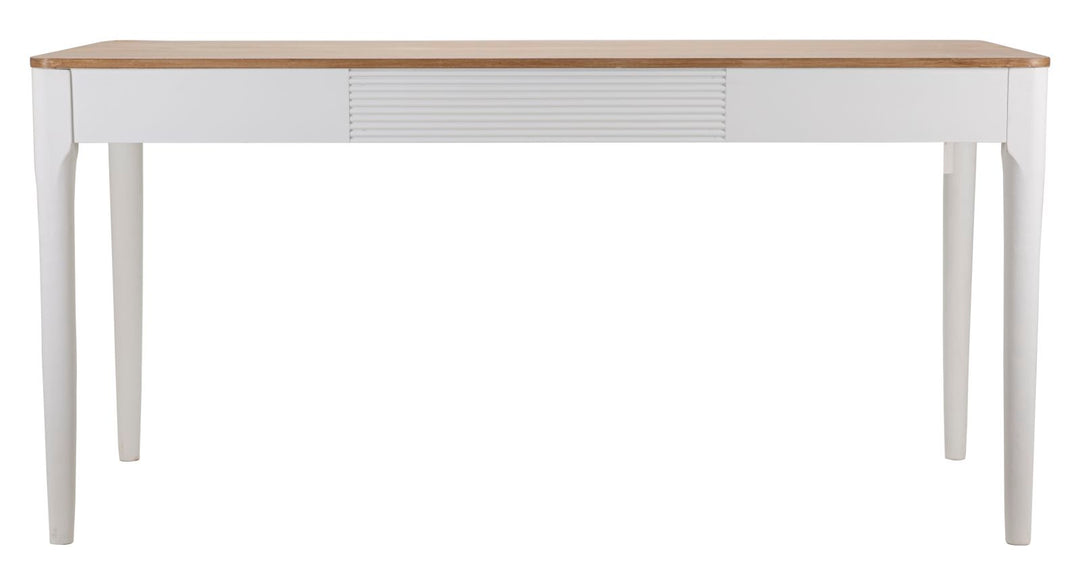 Boho chic bord, hvid, træ, mdf og metal – 180x90x80 cm