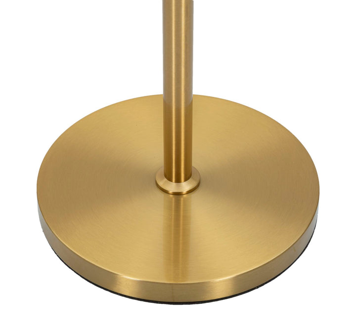 Glam bordlampe i guldfarve, jern, glas og stof – 40x153 cm