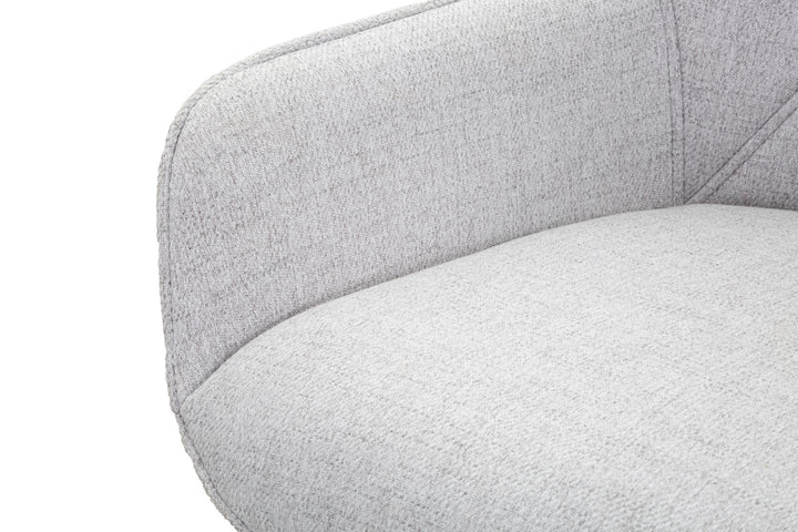 Glam barstol i træ, metal og stof – 55x55x109 cm