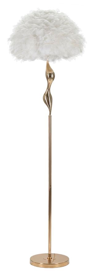 Glam lampe i jern og stof – 50x165 cm
