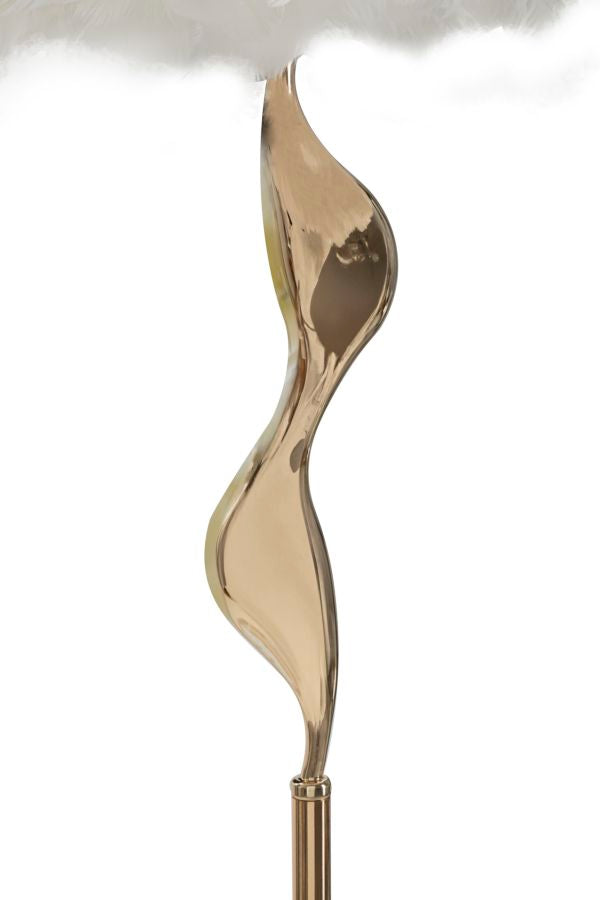 Glam lampe i jern og stof – 50x165 cm