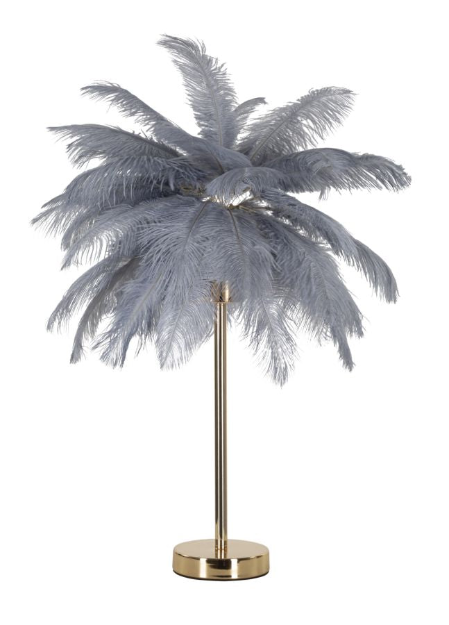 Glam bordlampe i guldfarve i jern og plast – 55x60 cm