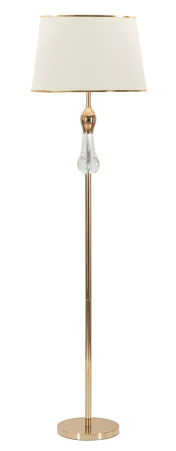 Glam lampe i jern, glas og stof – 45x165 cm