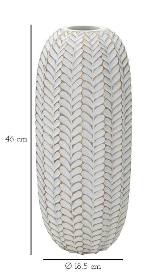 Moderne vase i polyresin – 18x5x46 cm