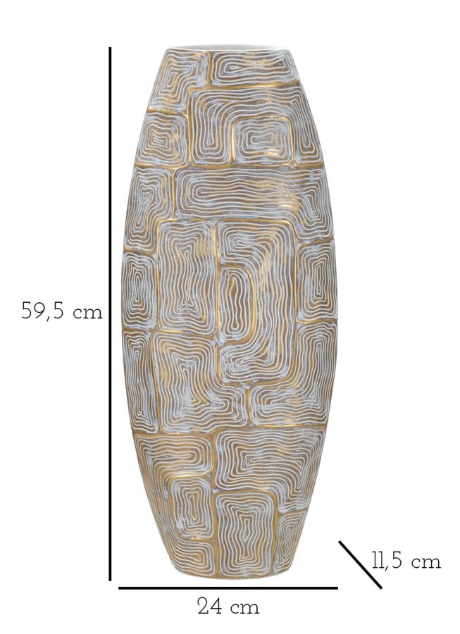 Moderne vase i polyresin – 24x11x5 59x5 cm