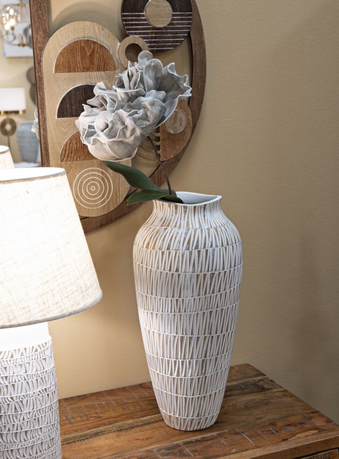 Moderne vase i polyresin – 23x50 cm