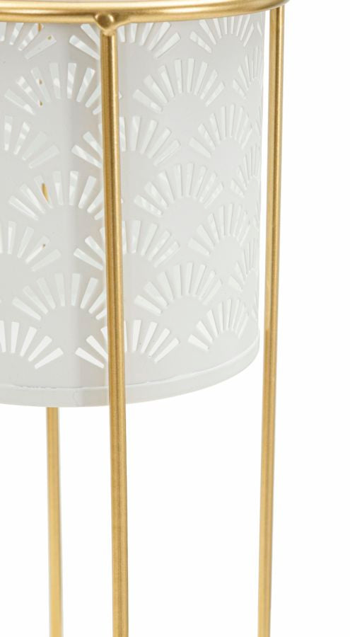 Glam vase i guldfarve, metal – 17x46 14x34 cm