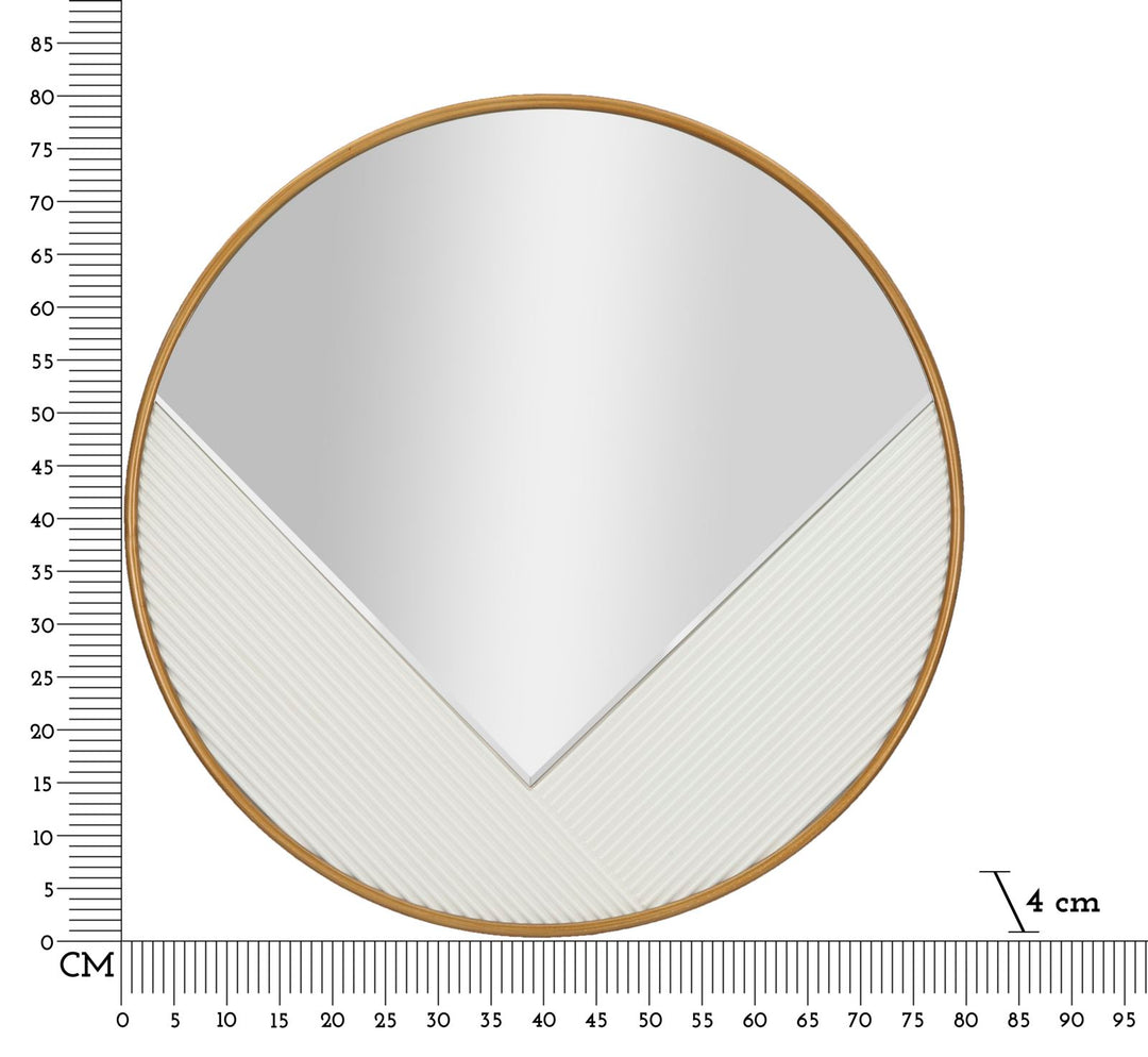 Spejl i MDF, jern – 80x4 cm