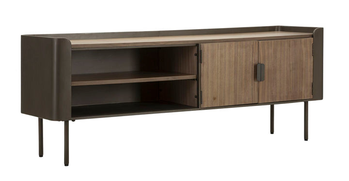 Tv-møbel i træ og jern – 150x42x58 cm