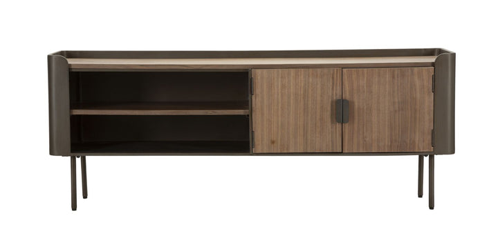 Tv-møbel i træ og jern – 150x42x58 cm