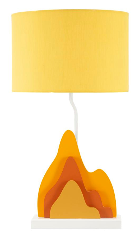 Bord i mdf, jern og stof – 30x57 cm