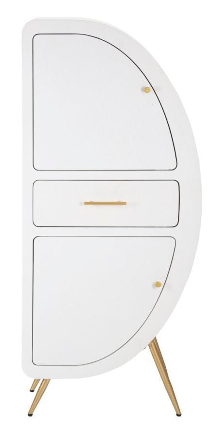 Skab i mdf og jern – 60x32x133 cm