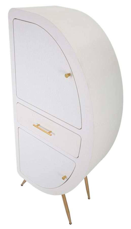 Skab i mdf og jern – 60x32x133 cm