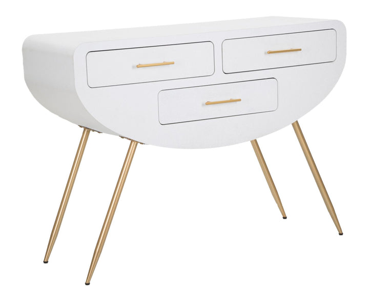 Konsolbord i mdf og jern – 110x40x80 cm