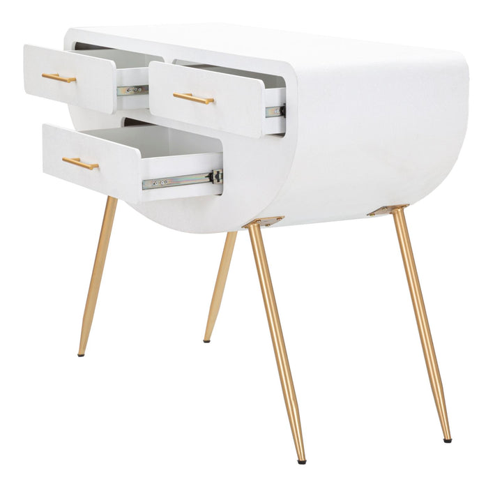 Konsolbord i mdf og jern – 110x40x80 cm