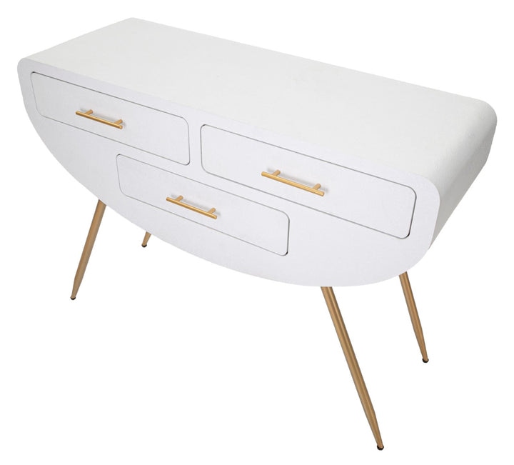 Konsolbord i mdf og jern – 110x40x80 cm