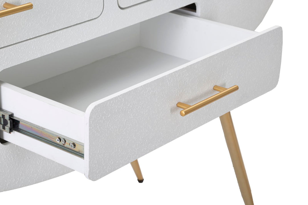 Konsolbord i mdf og jern – 110x40x80 cm