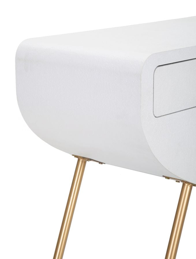 Konsolbord i mdf og jern – 110x40x80 cm
