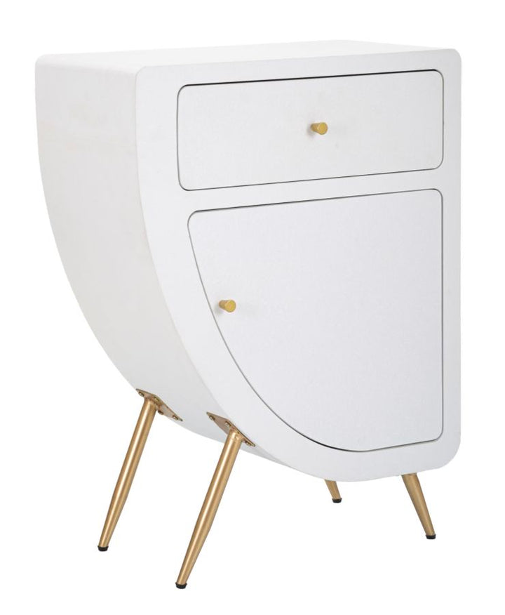 Sengebord i mdf og jern – 60x32x79 cm