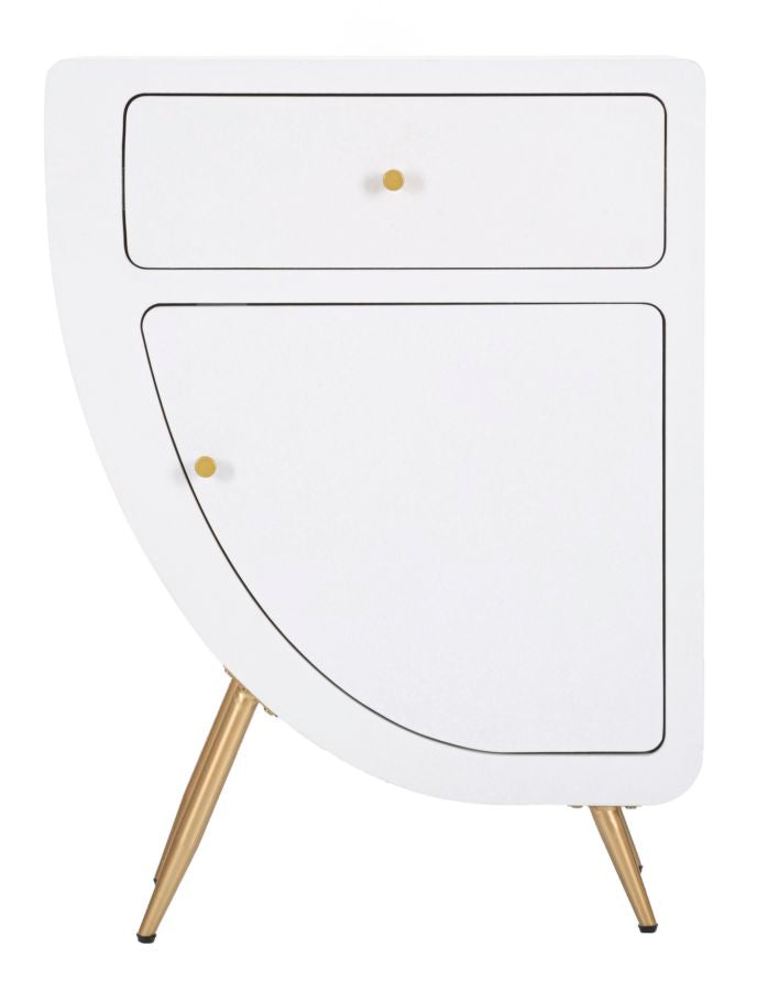 Sengebord i mdf og jern – 60x32x79 cm