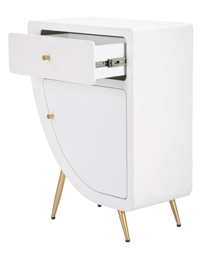 Sengebord i mdf og jern – 60x32x79 cm
