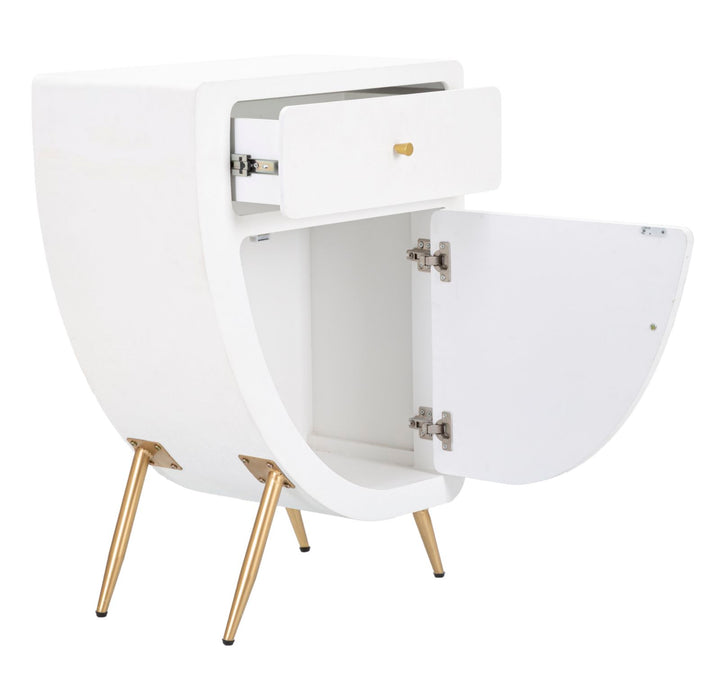 Sengebord i mdf og jern – 60x32x79 cm