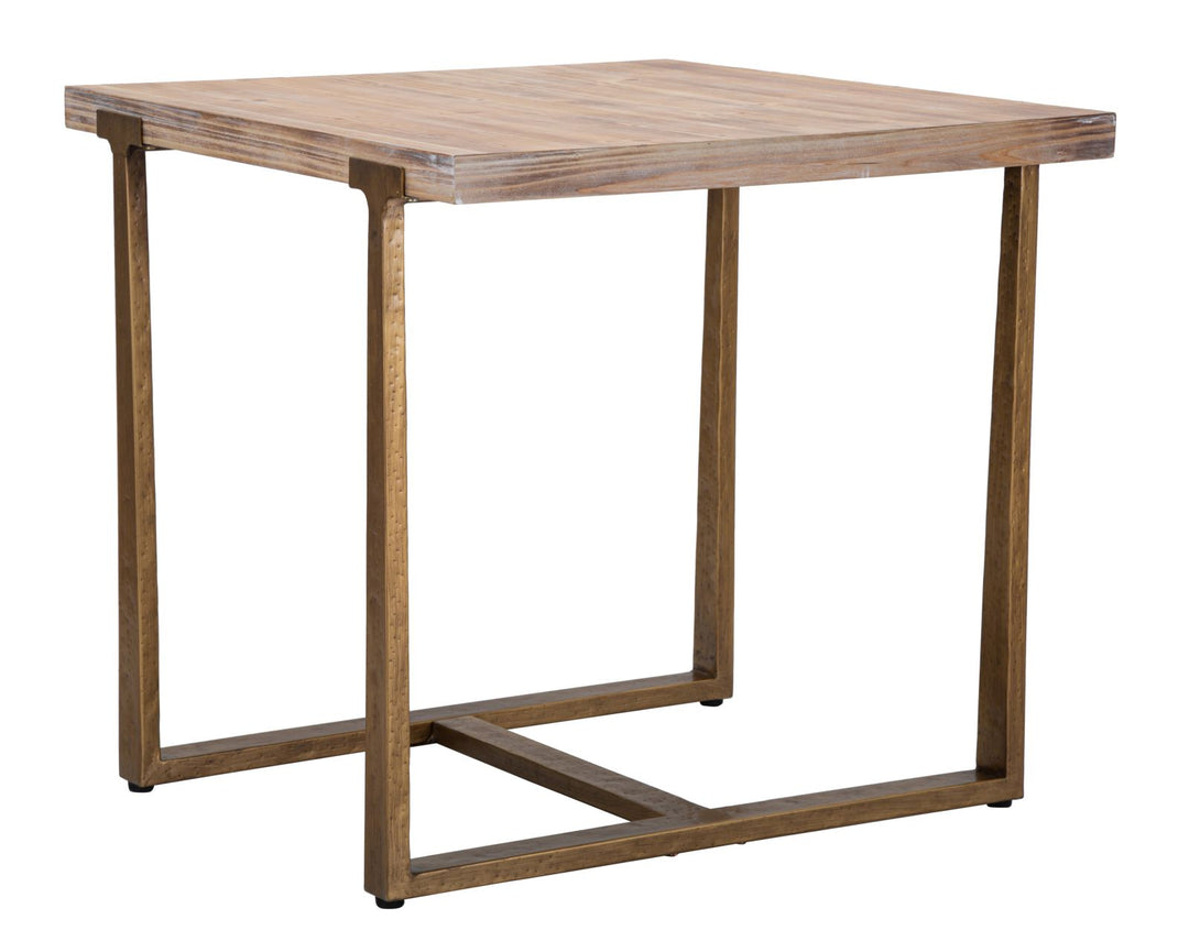 Bord i mdf og jern – 80x80x76 cm