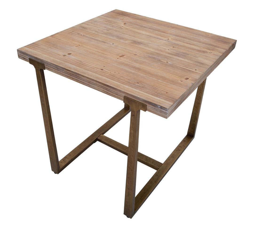Bord i mdf og jern – 80x80x76 cm