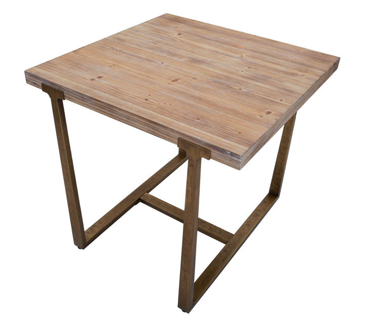 Bord i mdf og jern – 80x80x76 cm
