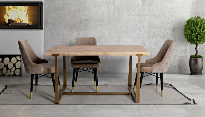 Bord i mdf og jern – 150x90x78 cm