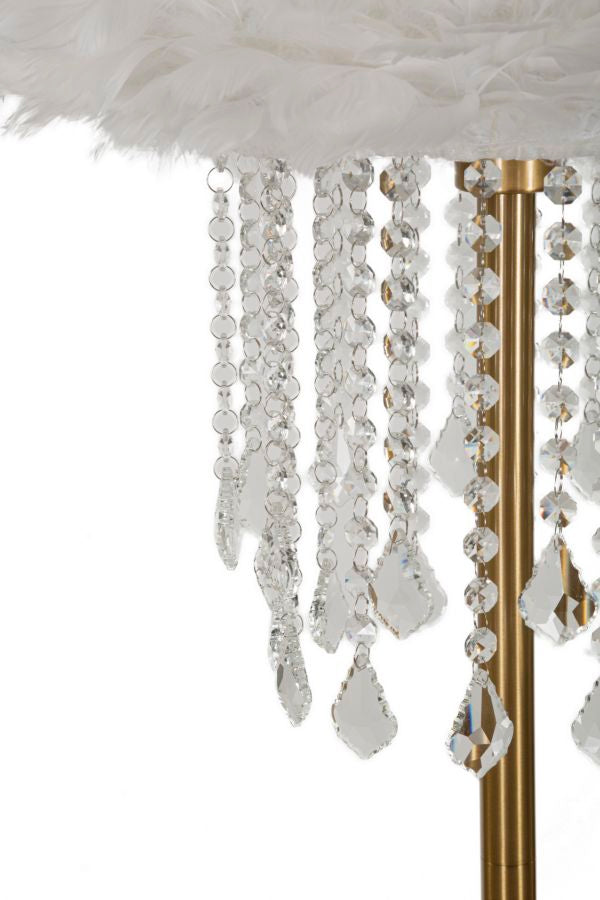 Glam gulvlampe i jern og plast – 40x165 cm