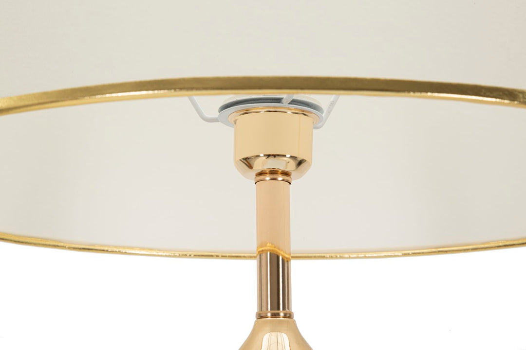 Glam lampe i jern, glas og stof – 45x165 cm