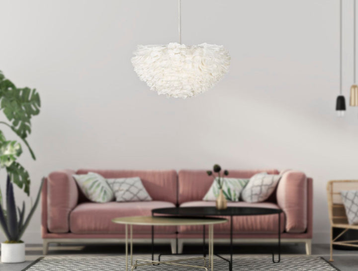 Glam lampe i jern og plast – 60x30 cm