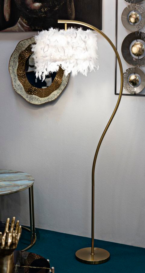 Glam lampe i jern og plast – 60x33x170 cm