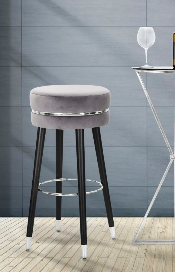 Glam barstol i fyrretræ, metal and polyester – 35x74 cm