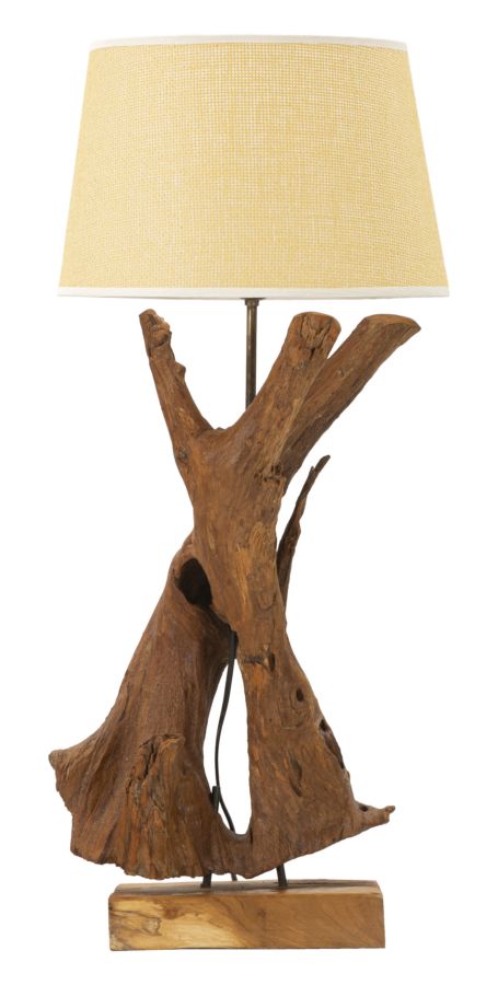 Lampe i træ – 35x80 cm