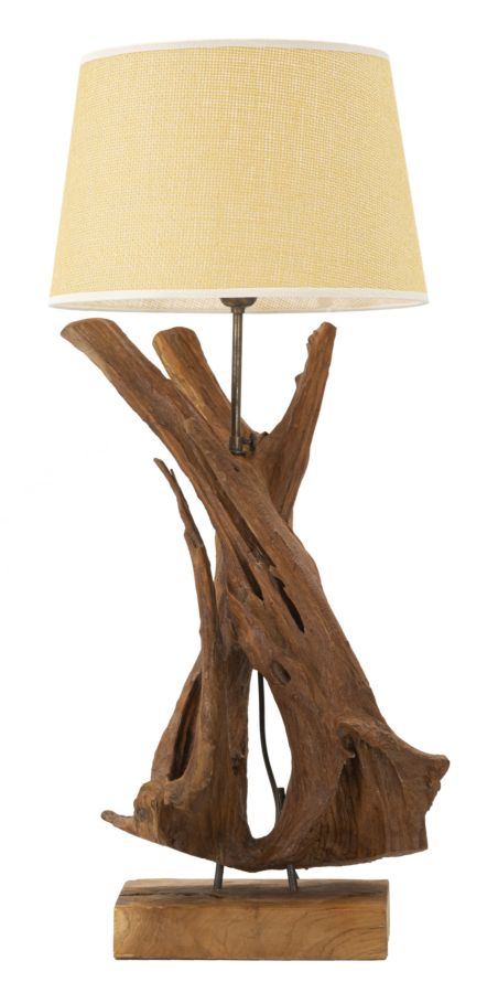 Lampe i træ – 35x80 cm