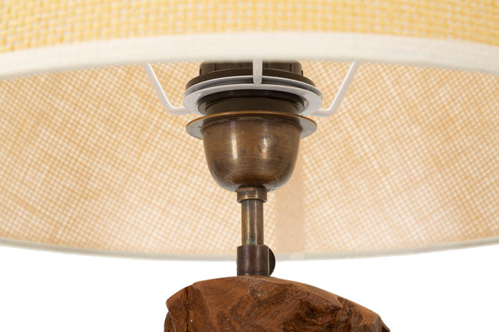 Lampe i teaktræ – 35x69 cm