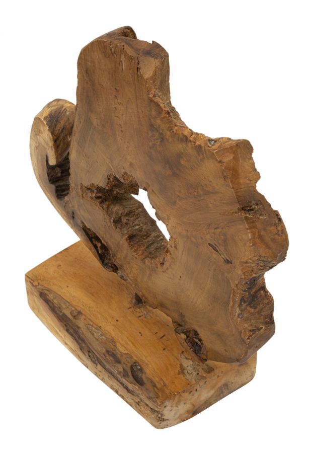 Skulptur i teaktræ – 31x13x35 cm