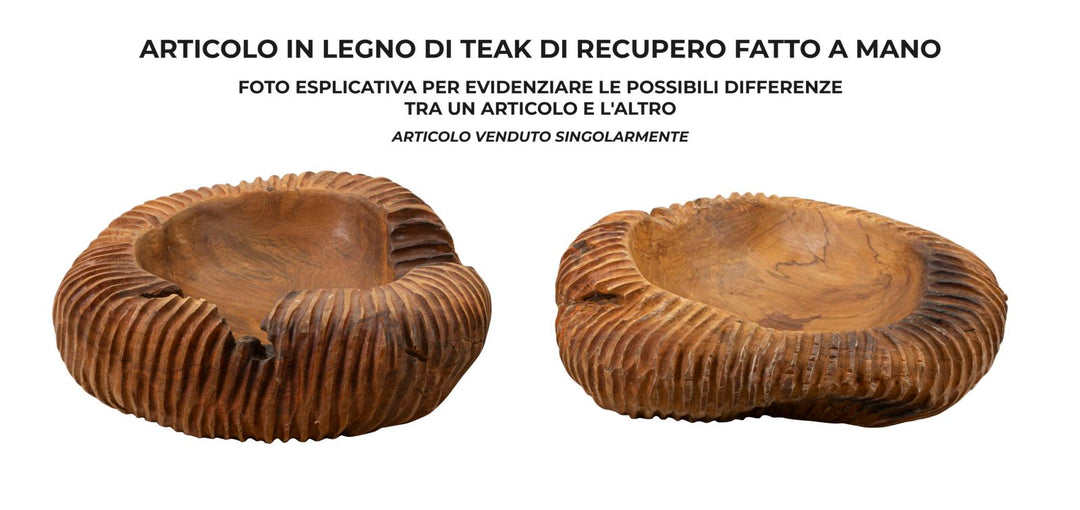 Bakke i teaktræ – 37x40x16 cm