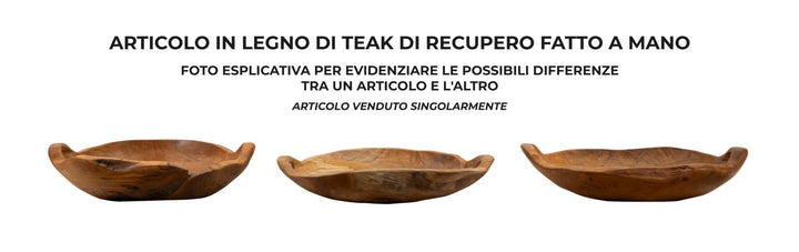 Bakke i teaktræ – 42x36x7 cm
