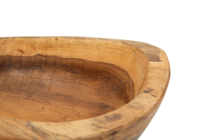 Bakke i teaktræ – 36x16x8 cm