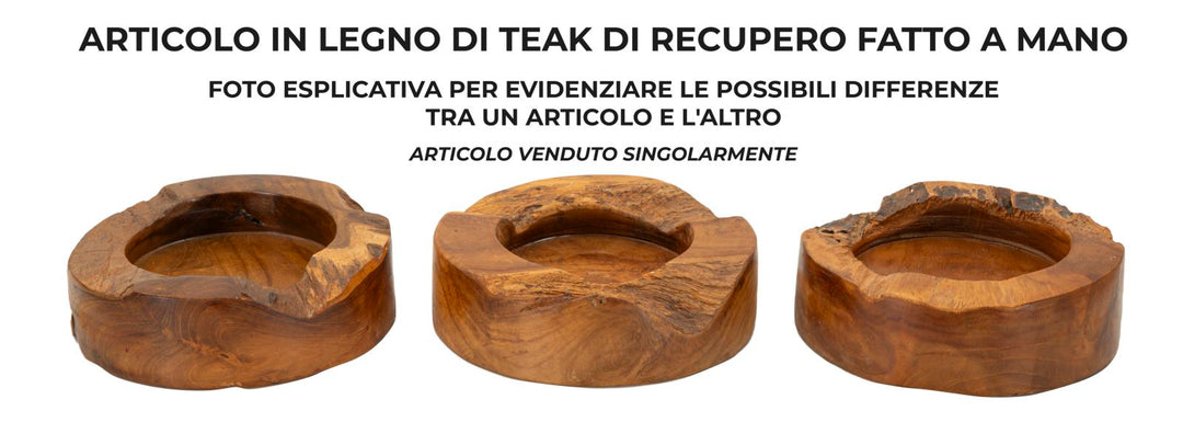 Bakke i teaktræ – 21x6 cm