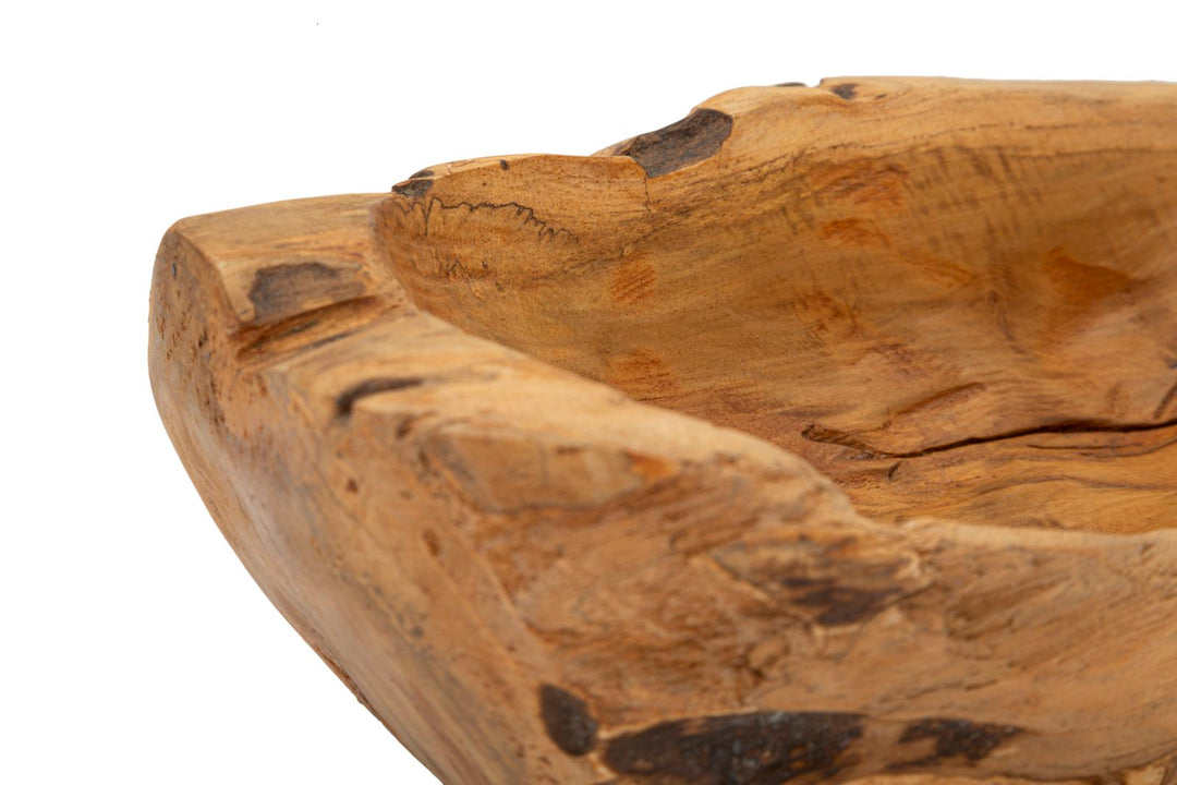 Bakke i teaktræ – 31x21x8 cm