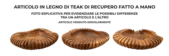 Bakke i teaktræ – 35x7 cm
