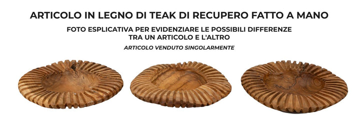 Bakke i teaktræ – 29x7 cm