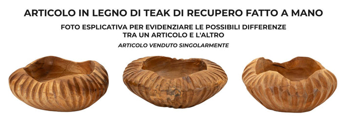 Bakke i teaktræ – 19x8 cm