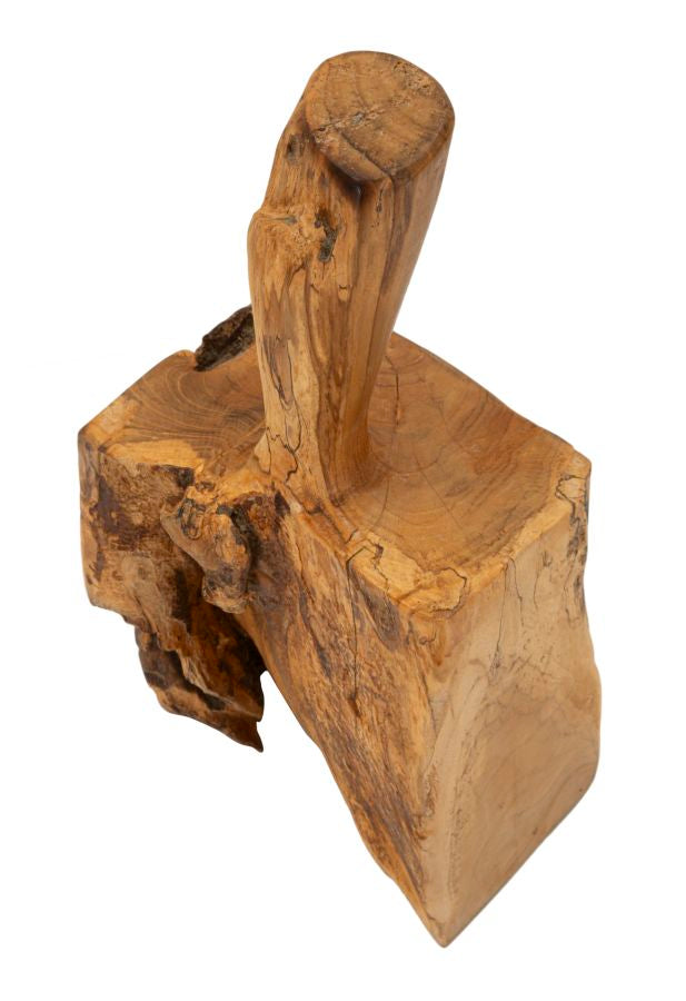 Dørstopper i teaktræ – 17x13x37 cm